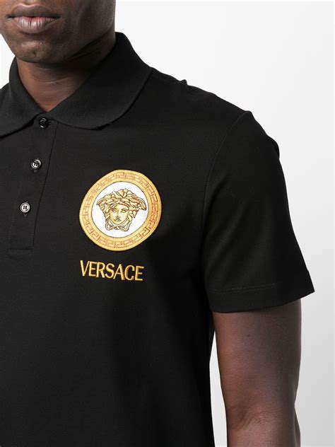 versace versus yellow polo|Versace shirts.